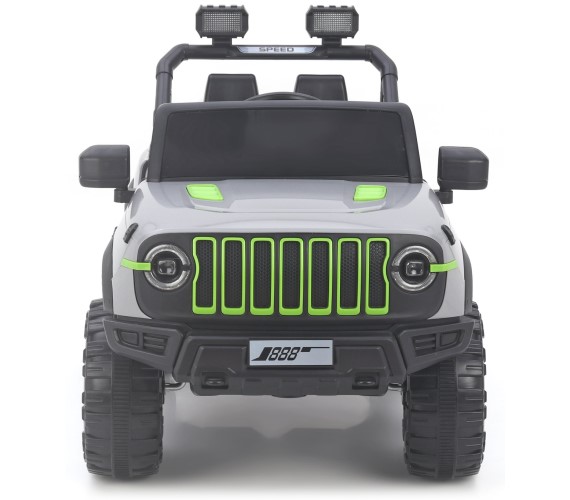 PP INFINITY Rubicon 12V Electric Ride on Jeep For Kids With Remote Control, Music & Light 1-6 Yrs(888)Grey