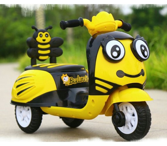 Honey Bee  Battery Operated Ride on Scooty For Kids (Multicolor)